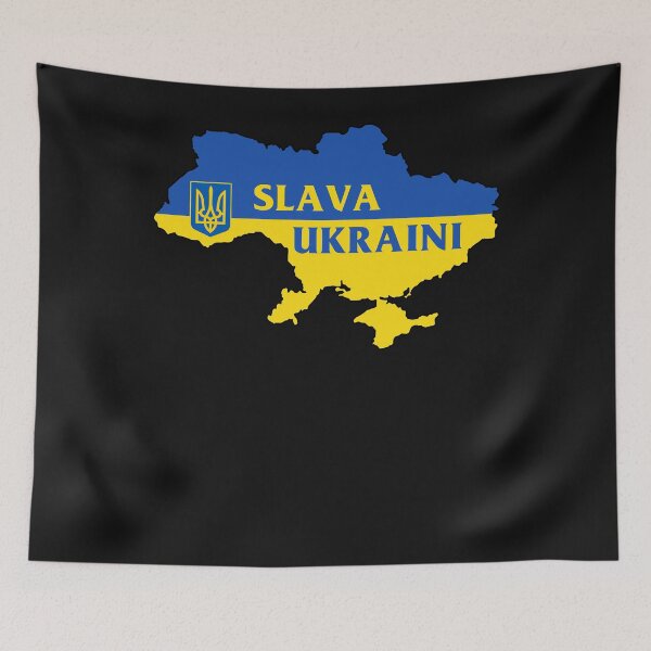Item preview, Slava Ukraini Ukrainian map flag tryzub designed and sold by bullsghelmo.