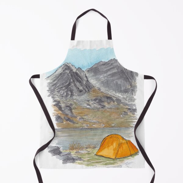 Item preview, Lake Alta Camping Watercolour designed and sold by Tom Napper Design.