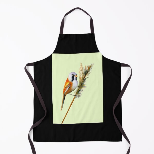 Item preview, Bearded Tit Bird Watercolor Artwork Bird Art Canvas Print designed and sold by naturealvar.