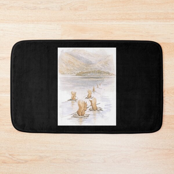 Item preview, Beatrix Potter. Squirel Nutkin. The squirrels set sail on their rafts for Owl Island. Classic . designed and sold by naturealvar.