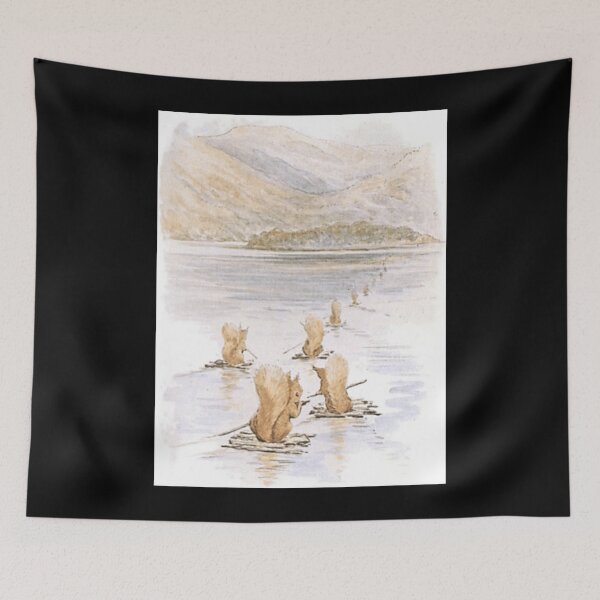 Item preview, Beatrix Potter. Squirel Nutkin. The squirrels set sail on their rafts for Owl Island. Classic . designed and sold by naturealvar.