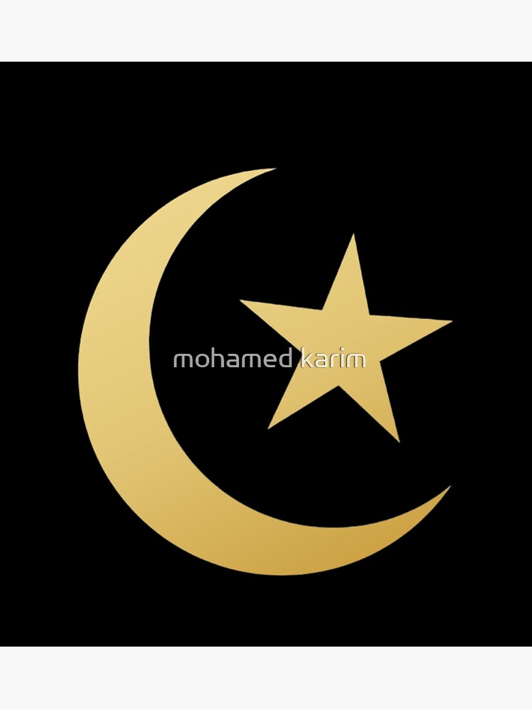 Crescent And Star Poster For Sale By Mohamedkaarem77 Redbubble 