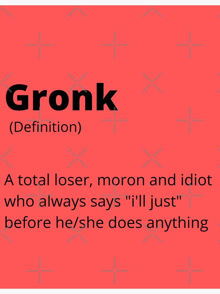 "Gronk" Sticker by btkrealm | Redbubble