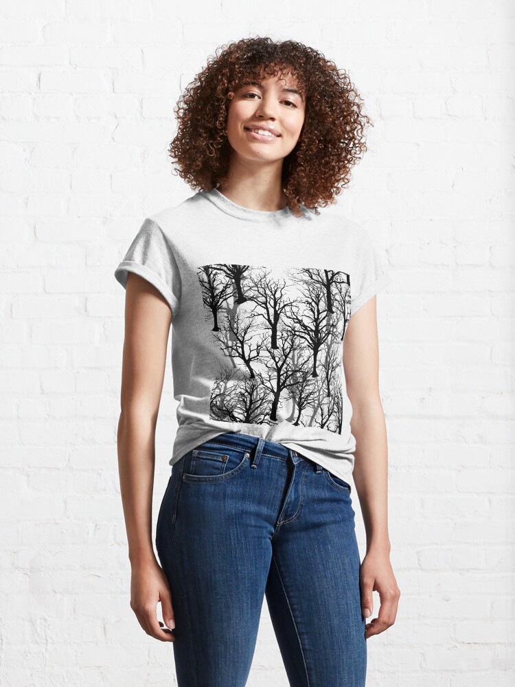 Alternate view of Black Trees - Twin Peaks Inspired Classic T-Shirt