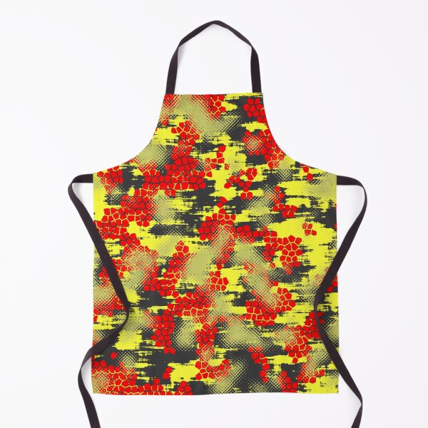 Item preview, Yellow Red Abstract Camouflage  designed and sold by Tshirtstory.