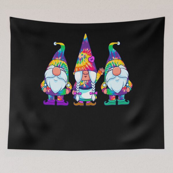 Item preview, Three Hippie Gnomes Tie Dye Retro Vintage Hat Peace Gnome designed and sold by Alice12Trainorx.