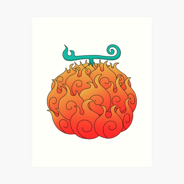 Mera Mera No Mi Devil Fruit Ace/Sabo Art Print for Sale by SimplyNewDesign