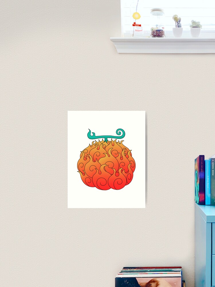 Flame Flame Fruit - Mera Mera No Mi - Posters and Art Prints