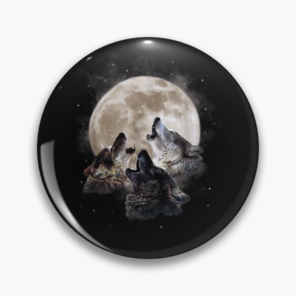 Item preview, Three Wolves Howling at the Moon - Wolf Lover designed and sold by Alice12Trainorx.