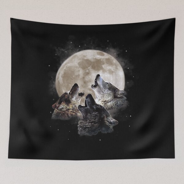 Item preview, Three Wolves Howling at the Moon - Wolf Lover designed and sold by Alice12Trainorx.
