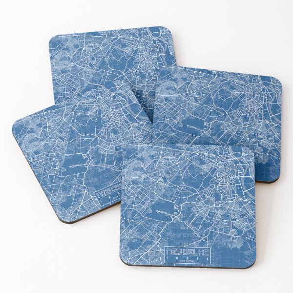 Item preview, New Delhi City Map of India - Blueprint designed and sold by deMAP.