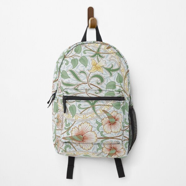 Item preview,  William Morris Daffodil Pattern -Vintage Green And Brown  Botanical Floral Leaves  -Victorian Wallpaper, designed and sold by Tamas Das.