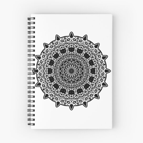 Artikelvorschau, Katzen-Mandala mit Weiß. entworfen und verkauft von Giggle's Shop.