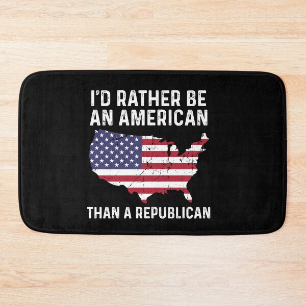 Item preview, I'd rather be an American than a republican designed and sold by MachioCooran.