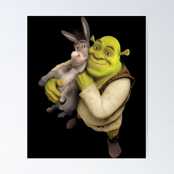 Staring Donkey from shrek Poster for Sale by Shrewd Mood