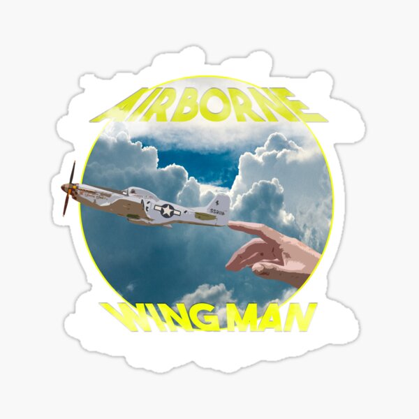 Airborne Wingman Plane T Shirt Sticker For Sale By Kymanidigital