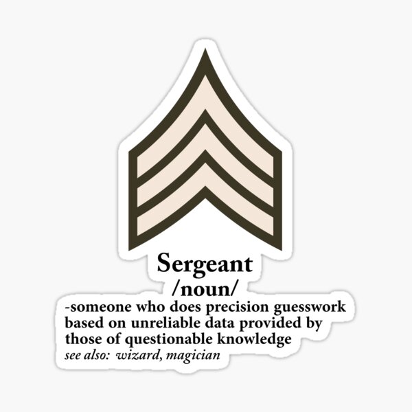 us-army-sergeant-definition-gift-sticker-by-bonzo61-redbubble