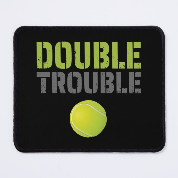 Item preview, Double Trouble Tennis Team Match Sticker designed and sold by rosebell76.