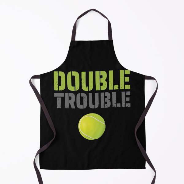Item preview, Double Trouble Tennis Team Match Sticker designed and sold by rosebell76.