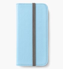 Pastellblau / Diamond Solid Color iPhone Flip-Case/Hülle/Klebefolie