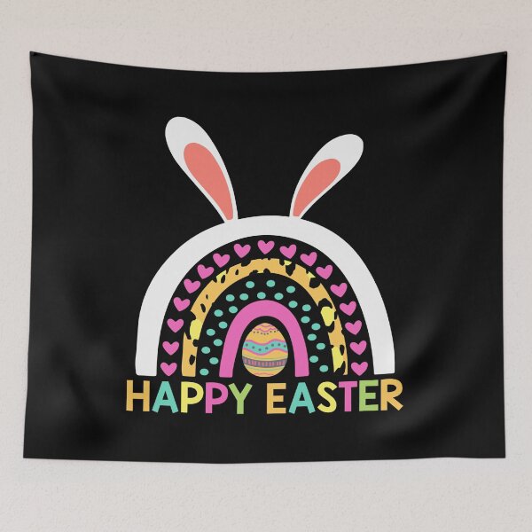 Item preview, Happy Easter Day Rainbow Leopard Cute Easter Bunny designed and sold by Urlan.