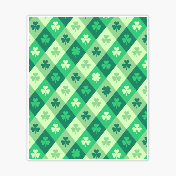 Diamond Print St. Patrick's Day Shamrock Leggings Multiple Sizes