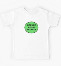 Reduzieren Wiederverwendung recyceln Kinder T-Shirt