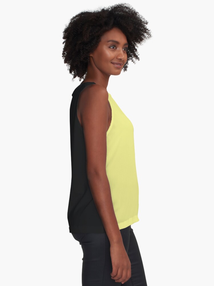 Pastel yellow shop tank top