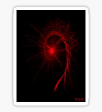 Red Fractal Sticker