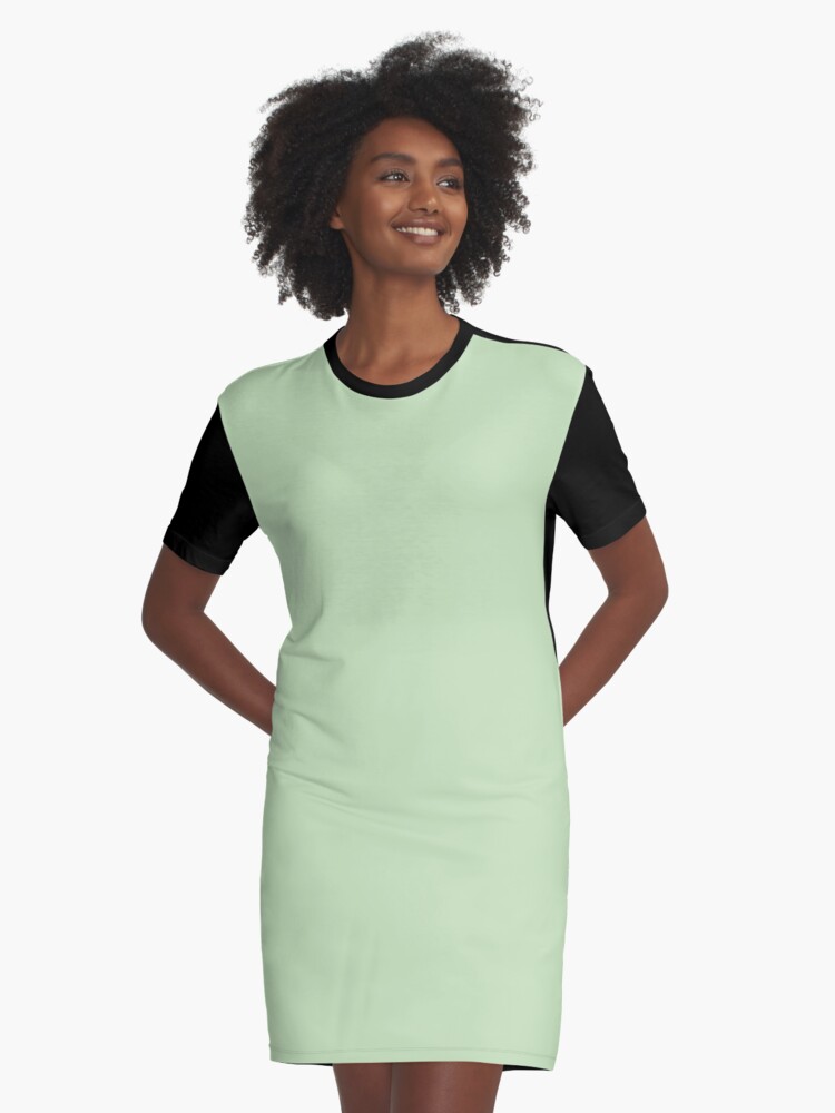 Pastel green color outlet dress