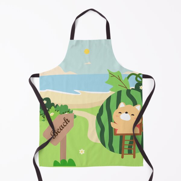 Item preview, cartoon watermelon house on the beach designed and sold by Massakar.