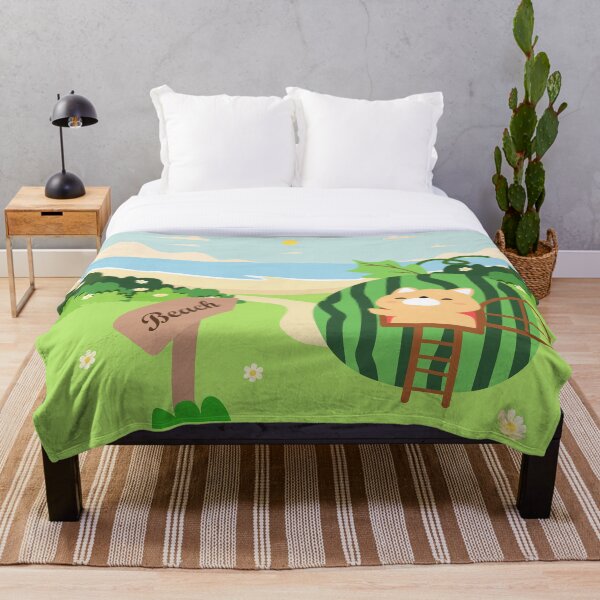 Item preview, cartoon watermelon house on the beach designed and sold by Massakar.