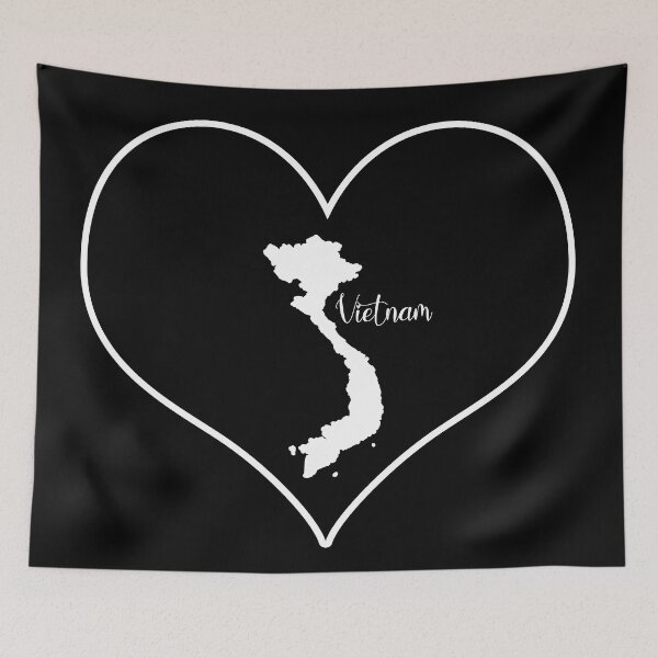 Item preview, Black heart map Vietnam designed and sold by Astralia.