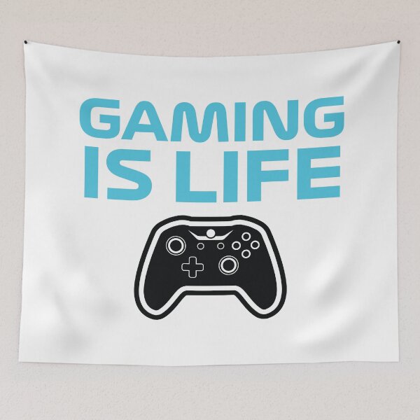 Item preview, gaming is life designed and sold by DesignCaption.