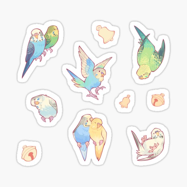 Item preview, Budgie bunch orange cupcake flavored designed and sold by Colordrilos.