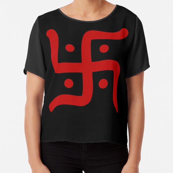 hindu swastika symbol Chiffon Top