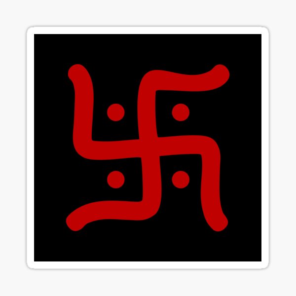 hindu swastika symbol Sticker