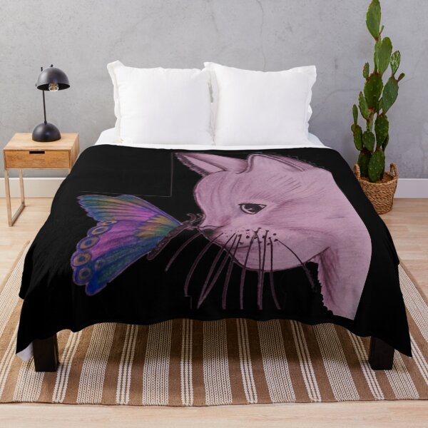 Item preview, cat & butterfly designed and sold by NicoleIdelisa.