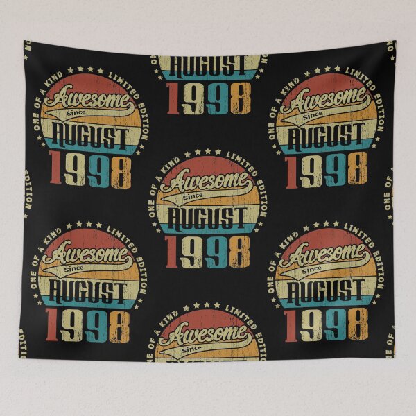Item preview, Vintage August 1998 One Of A Kind Awesome Since August 1998 24nd Birthday Gift 24 Years Old designed and sold by Brown Fahey.