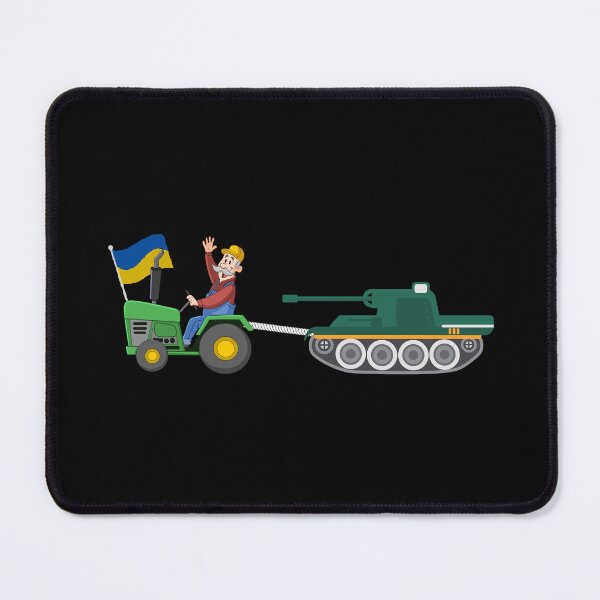 Item preview, Ukrainian Farmer Tractor Steals Russian Tank Funny Meme designed and sold by Dip-Art.