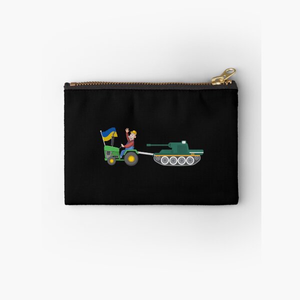 Item preview, Ukrainian Farmer Tractor Steals Russian Tank Funny Meme designed and sold by Dip-Art.