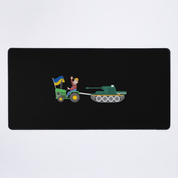 Item preview, Ukrainian Farmer Tractor Steals Russian Tank Funny Meme designed and sold by Dip-Art.