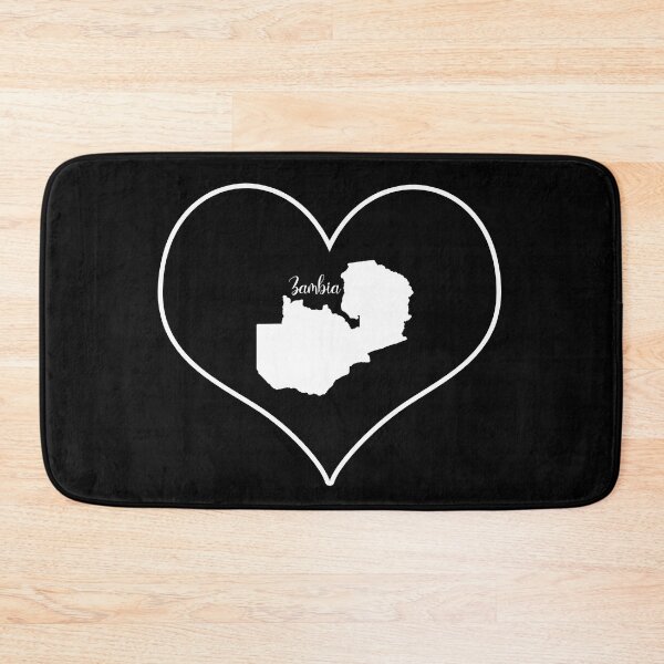 Item preview, Black heart map Zambia designed and sold by Astralia.