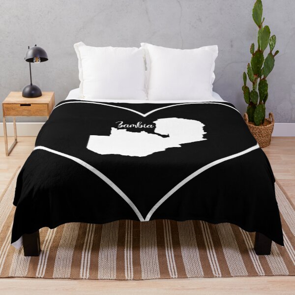 Item preview, Black heart map Zambia designed and sold by Astralia.