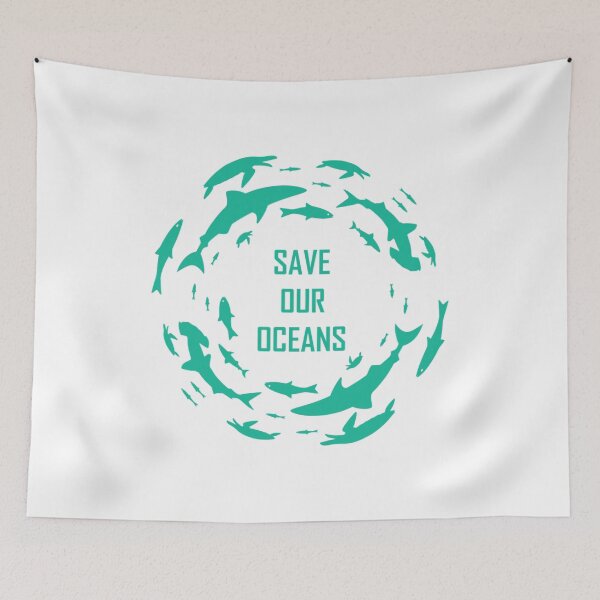 Item preview, Shark Shirt SAVE OUR OCEANS SHARKS Scuba Diver  designed and sold by JodieRilenge.