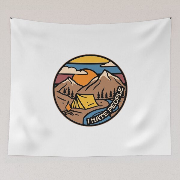 Item preview, Backpacking; Introvert; I Hate People; Funny designed and sold by EstelleStar.