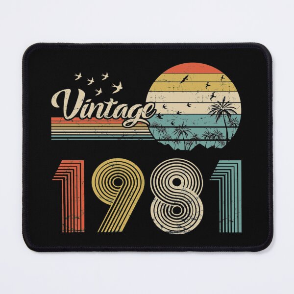 Item preview, Vintage 1981, Born in 1981 Birthday Retro Design,41th Birthday Gift, 41 Years Old designed and sold by Brown Fahey.
