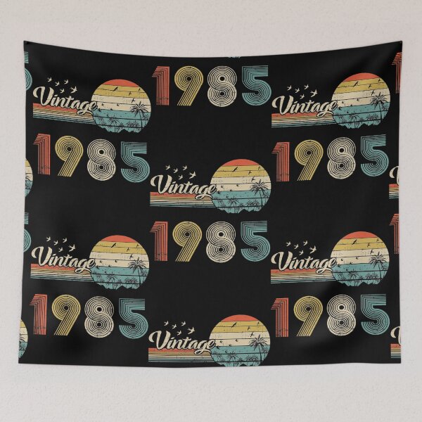 Item preview, Vintage 1985, Born in 1985 Birthday Retro Design,37th Birthday Gift, 37 Years Old designed and sold by Brown Fahey.
