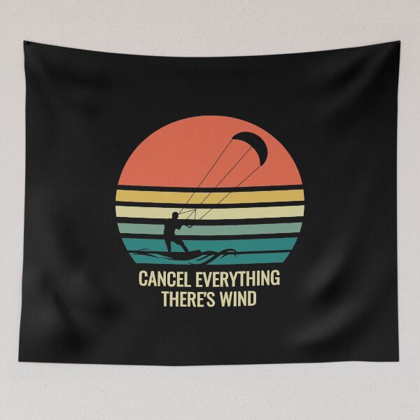 Item preview, Funny Kiteboarding Cancel Everything There's Wind designed and sold by EstelleStar.