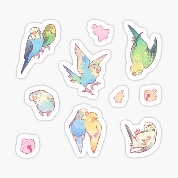 Item preview, Budgie bunch cotton candy flavored designed and sold by Colordrilos.